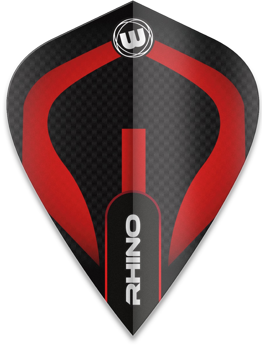 Winmau Rhino Extra Thick Schwarz/Rot Kite Flights