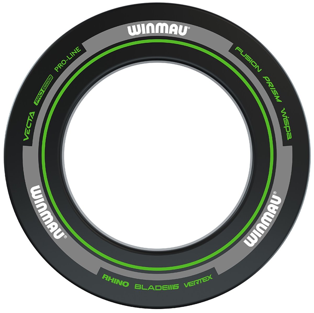 1 tlg. Winmau Advance Schwarz/Grün Catchring Dart Surround Auffangring