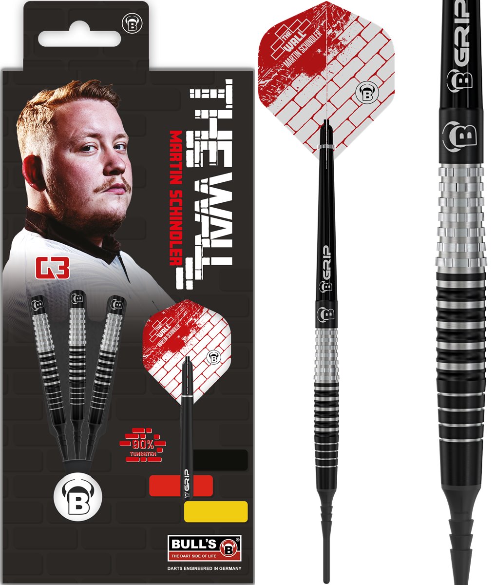 Bull´s Martin Schindler Original G3 90% Softdarts 18/20 Gramm Softdarts