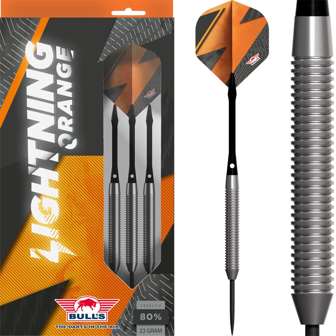 Bull's Lightning Orange 80% Steeldarts 21/23/25 Gramm Steeldarts