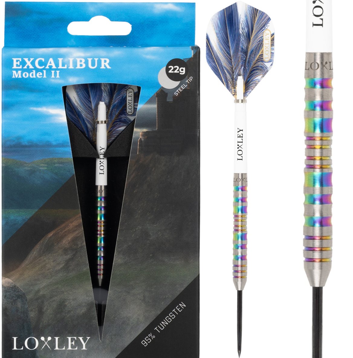 Loxley Excaliber 95 Model 2 Steeldarts 22/24 Gramm Steeldarts