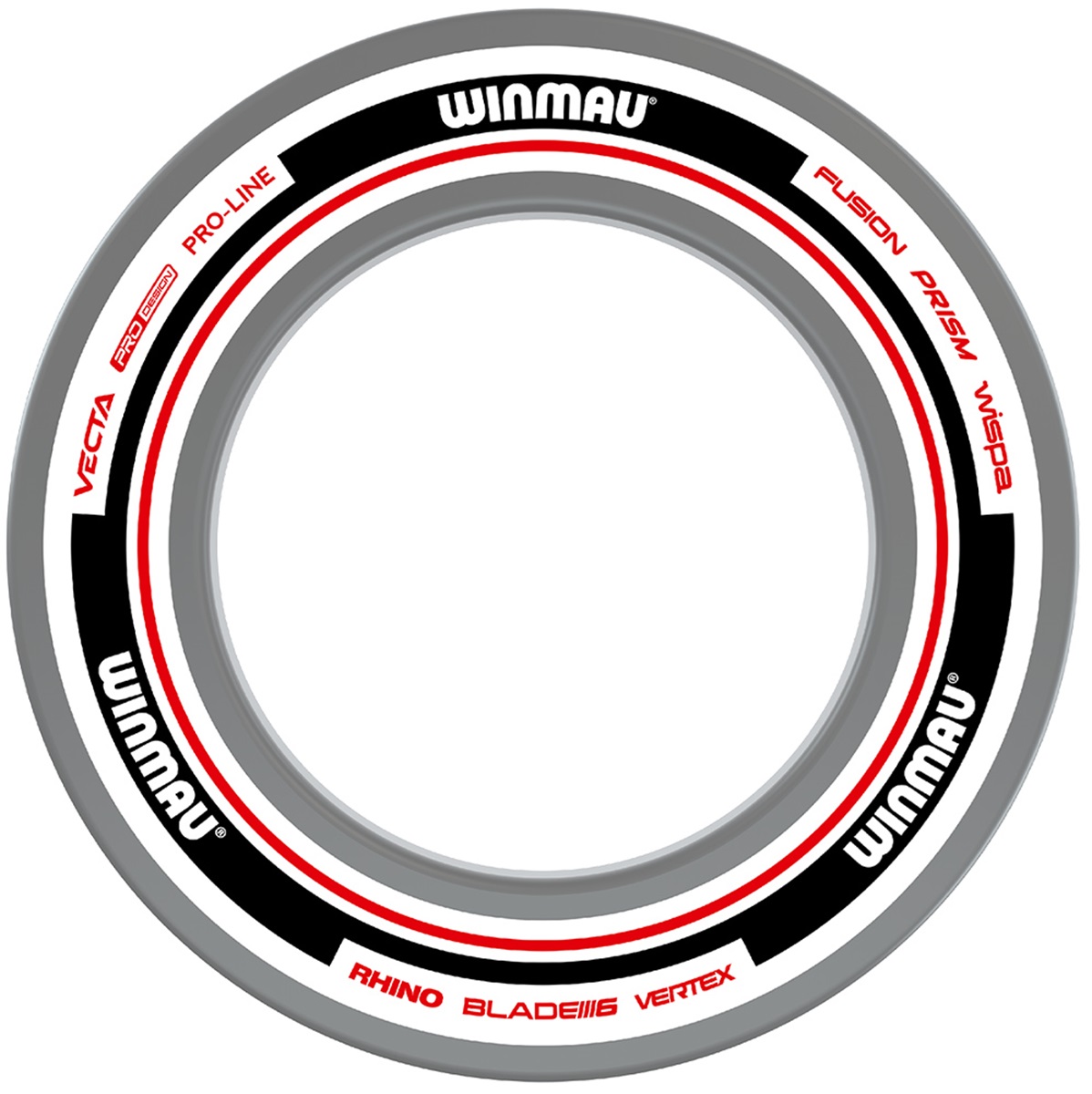 1 tlg. Winmau Advance Weiß/Rot Catchring Dart Surround Auffangring