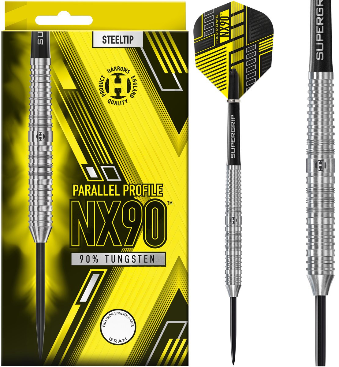 Harrows NX90 Parallel 90% Steeldarts 22/23/24/26 Gramm Steeldarts