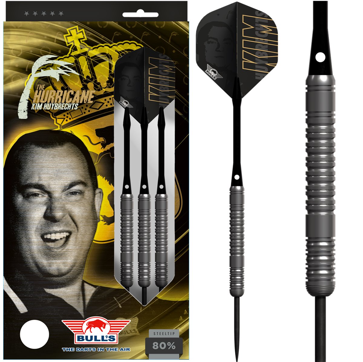 Bull's Kim Huybrechts 80% Steeldarts 23/25 Gramm Steeldarts