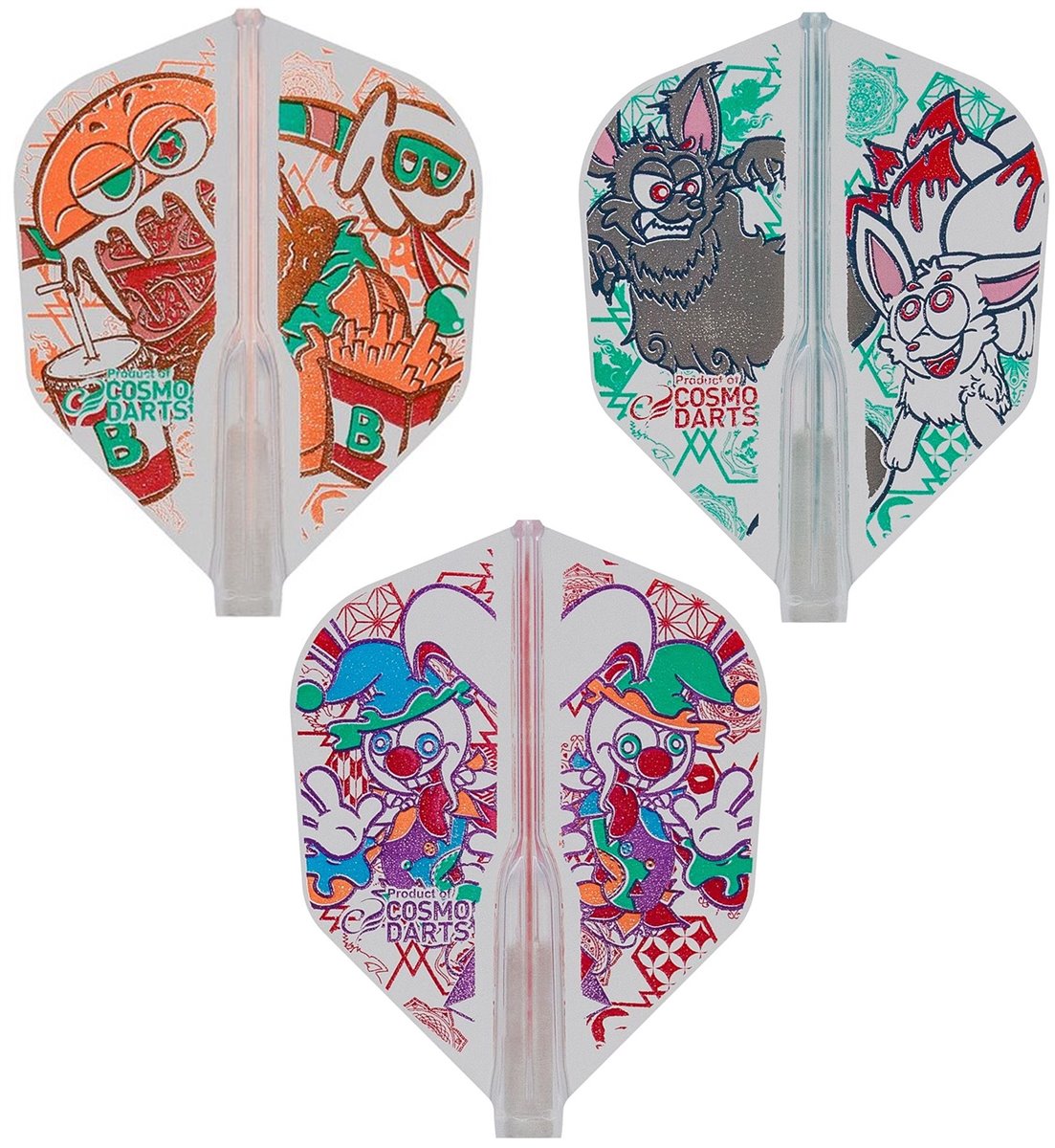 Cosmo Darts Fit Flights Air Yoshihisa Baba 3 Shape Flights