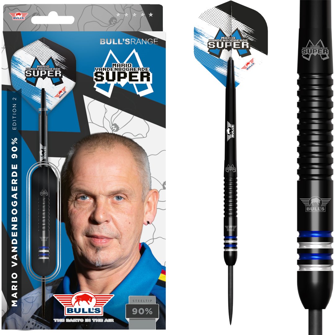 Bull's Mario Vandenbogaerde 90% G2 Steeldarts 22/24 Gramm Steeldarts