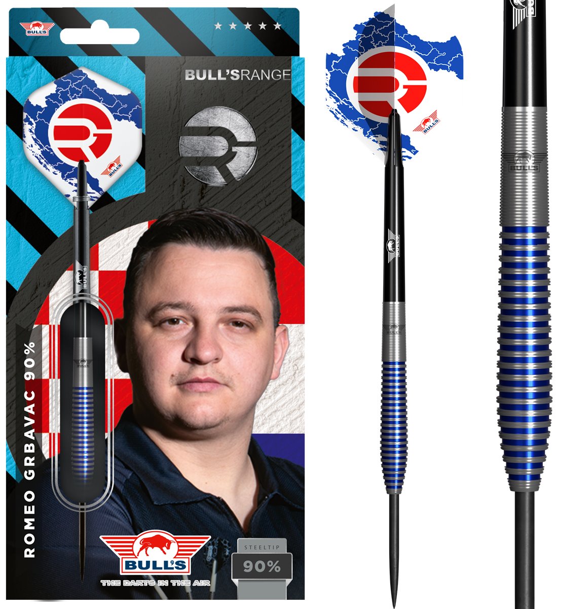 Bull's Romeo Grbavac  90% Steeldarts 22/23/24 Gramm Steeldarts