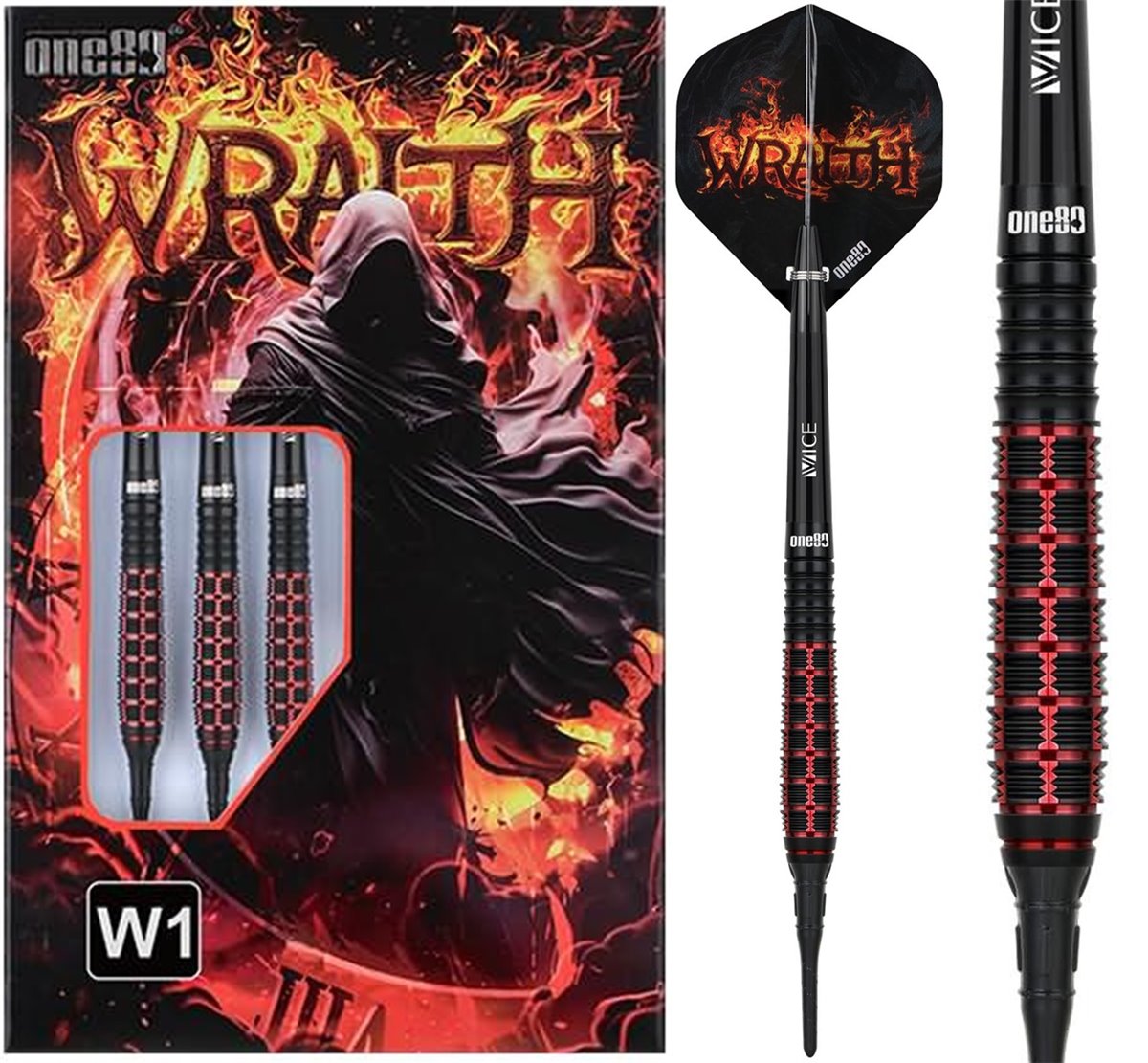 One80 Wraith W1 Softdarts 18/20 Gramm Softdarts