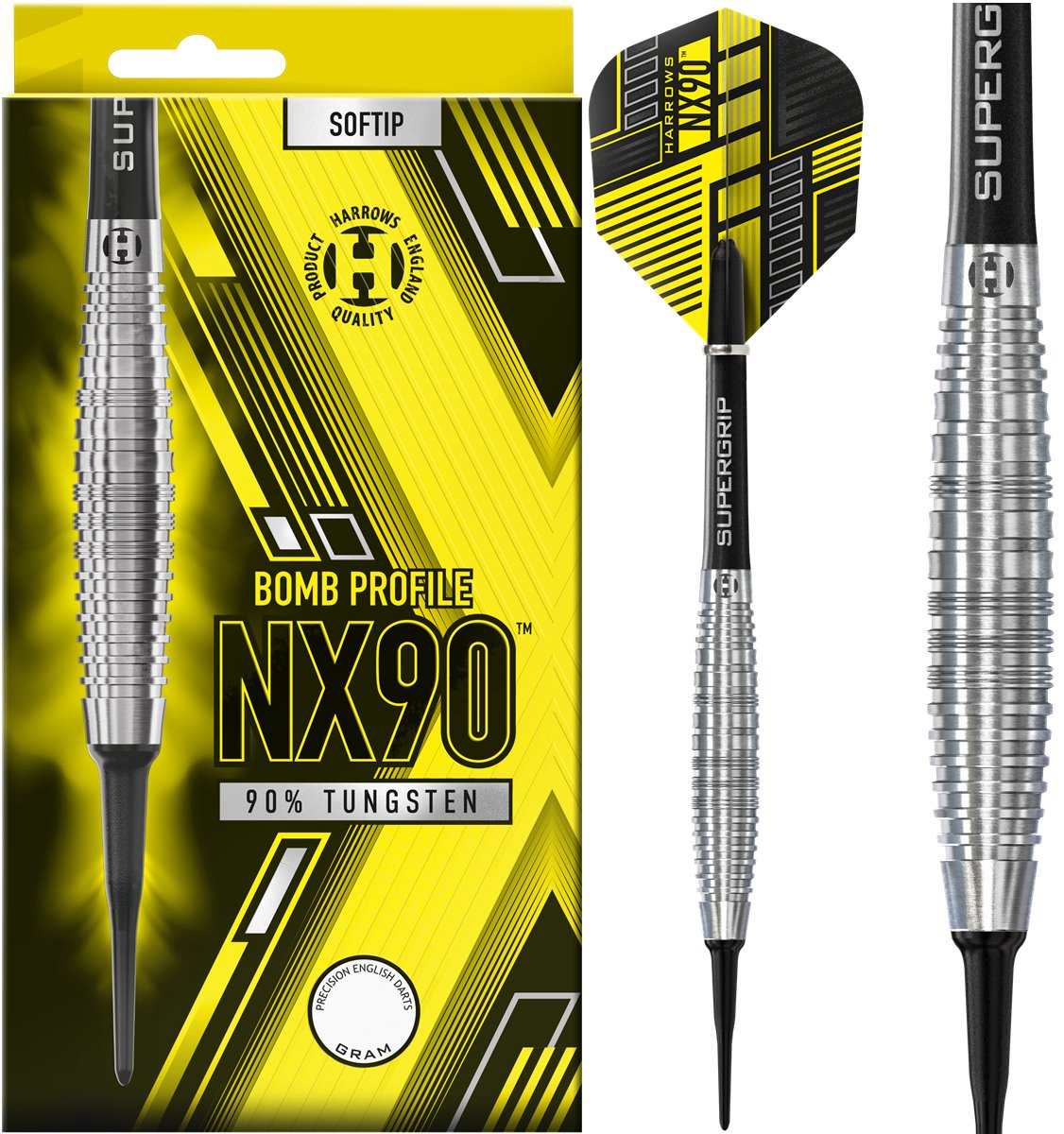 Harrows NX90 Bomb 90% Softdarts 18/20 Gramm Softdarts