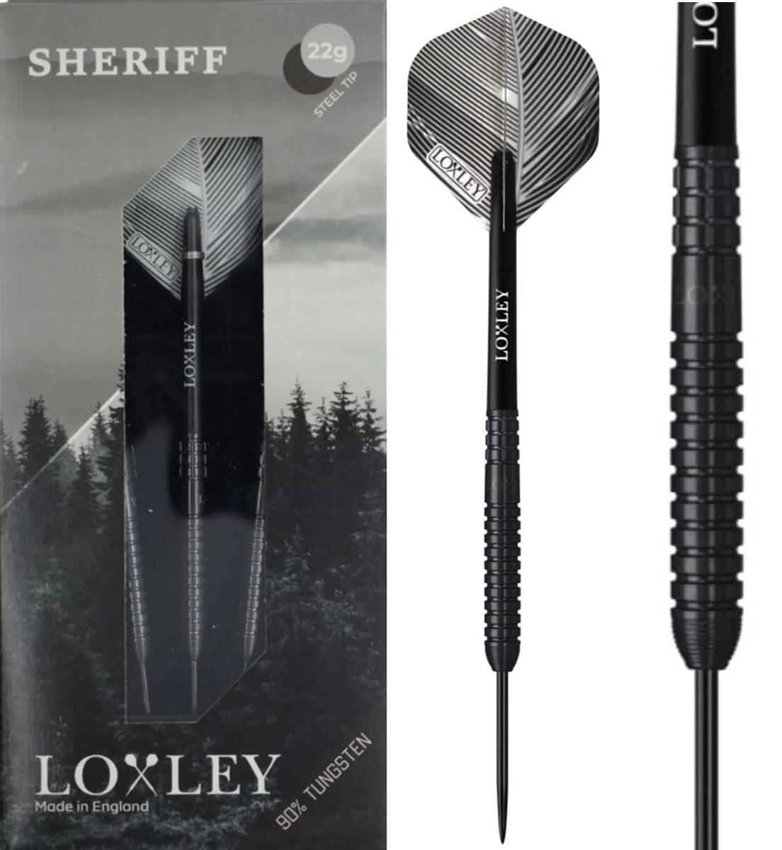 Loxley Sheriff Steeldarts 90% 20/22/24 Gramm Steeldarts