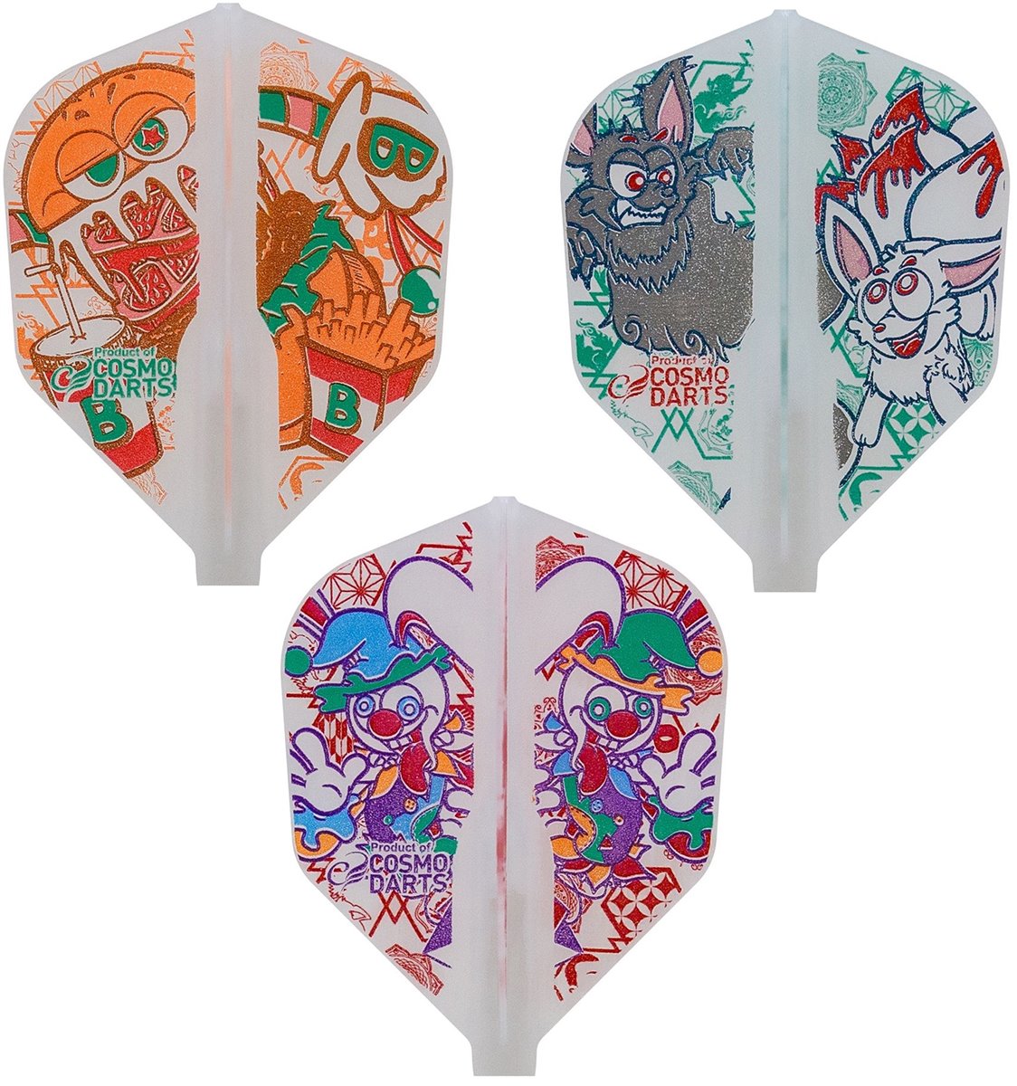 Cosmo Darts Fit Flights Yoshihisa Baba 3 Shape Flights