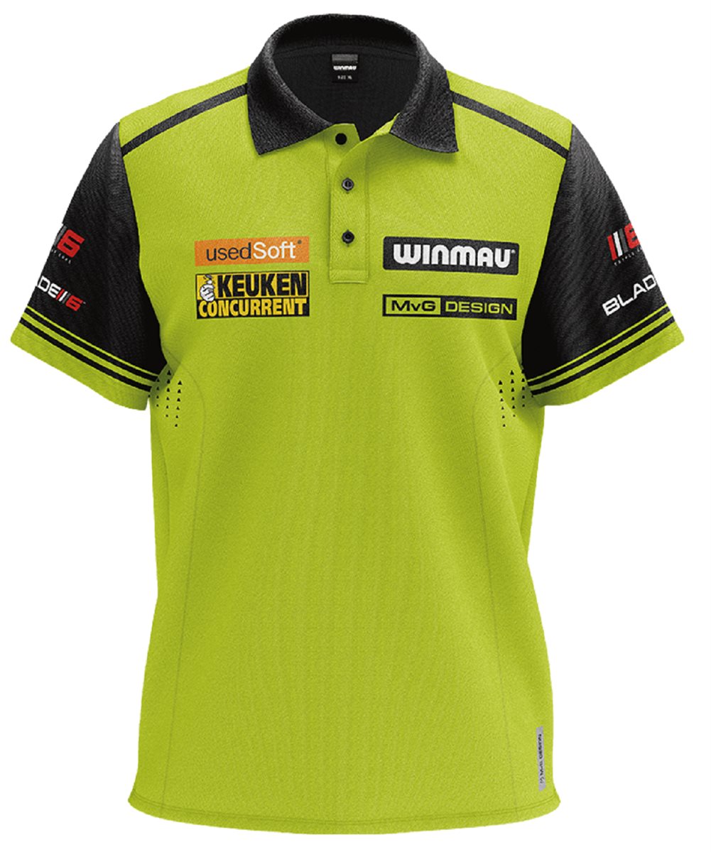 Winmau Pro-Line Dart Shirt Michael van Gerwen MvG S-4XL Shirts | W8355-LM