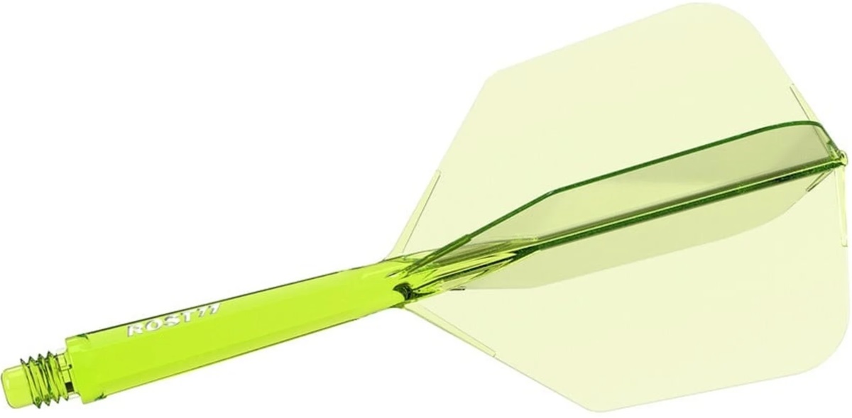 Cuesoul Dart Flight/Shaft ROST 77 Transparent Green Big Wing Flights