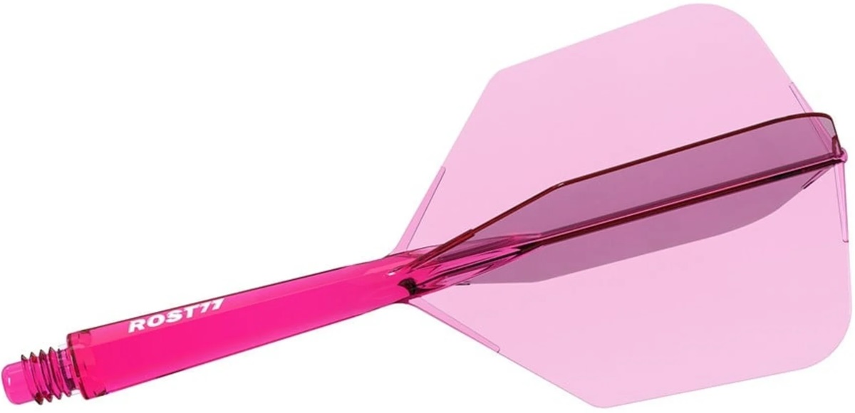 Cuesoul Dart Flight/Shaft ROST 77 Transparent Pink Big Wing Flights