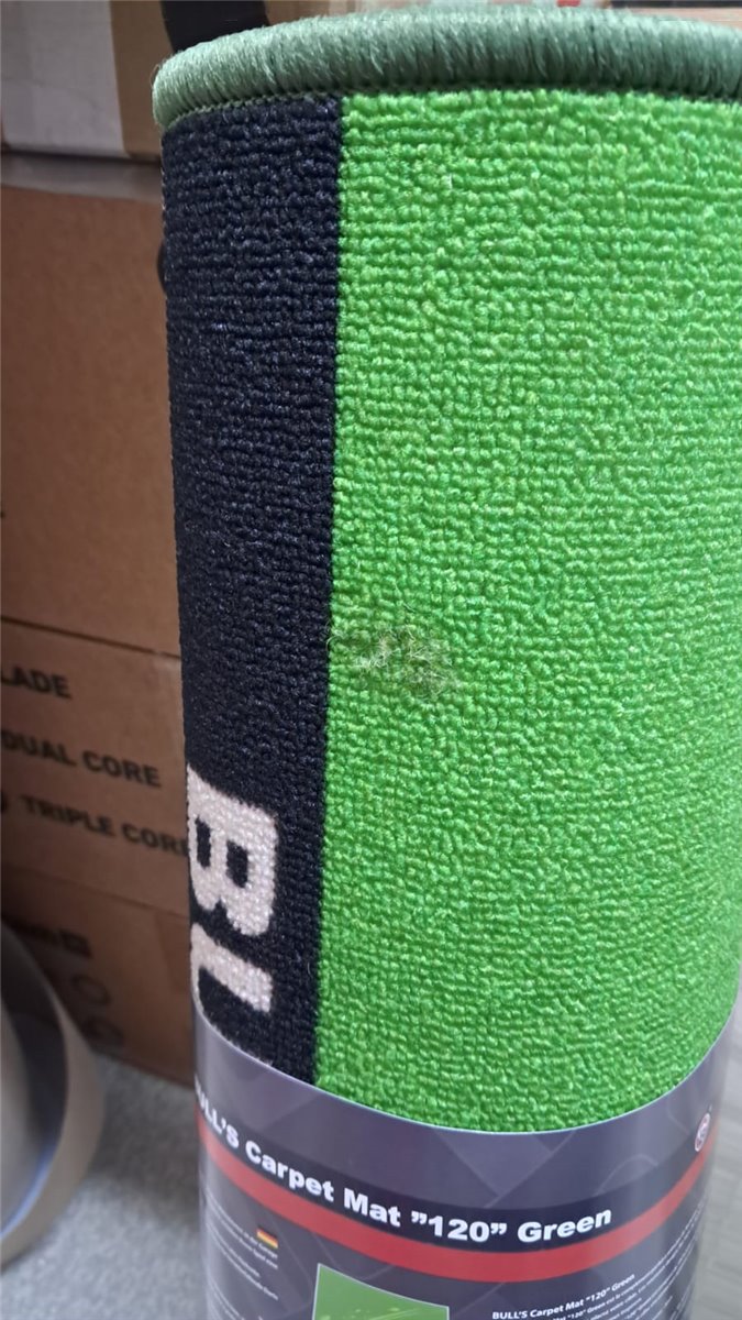 B-Ware BULL'S Carpet Mat "120" Green/ Grün Dart Teppich  Dart Schutzmatte