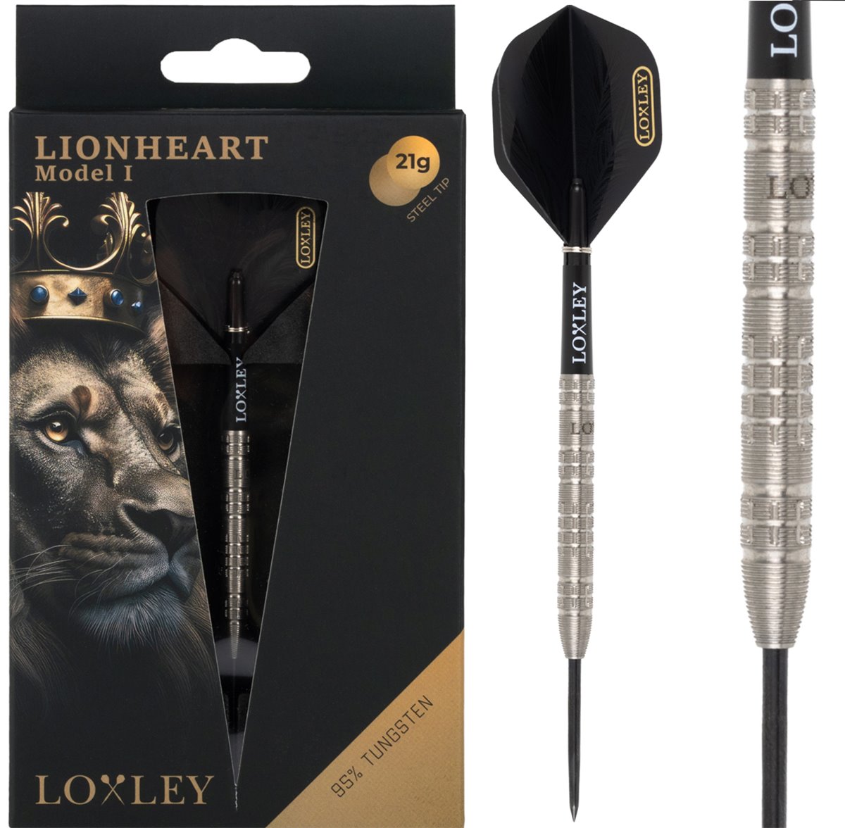 Loxley Lionheart 95 Model 1 Steeldarts 21/23/25 Gramm Steeldarts