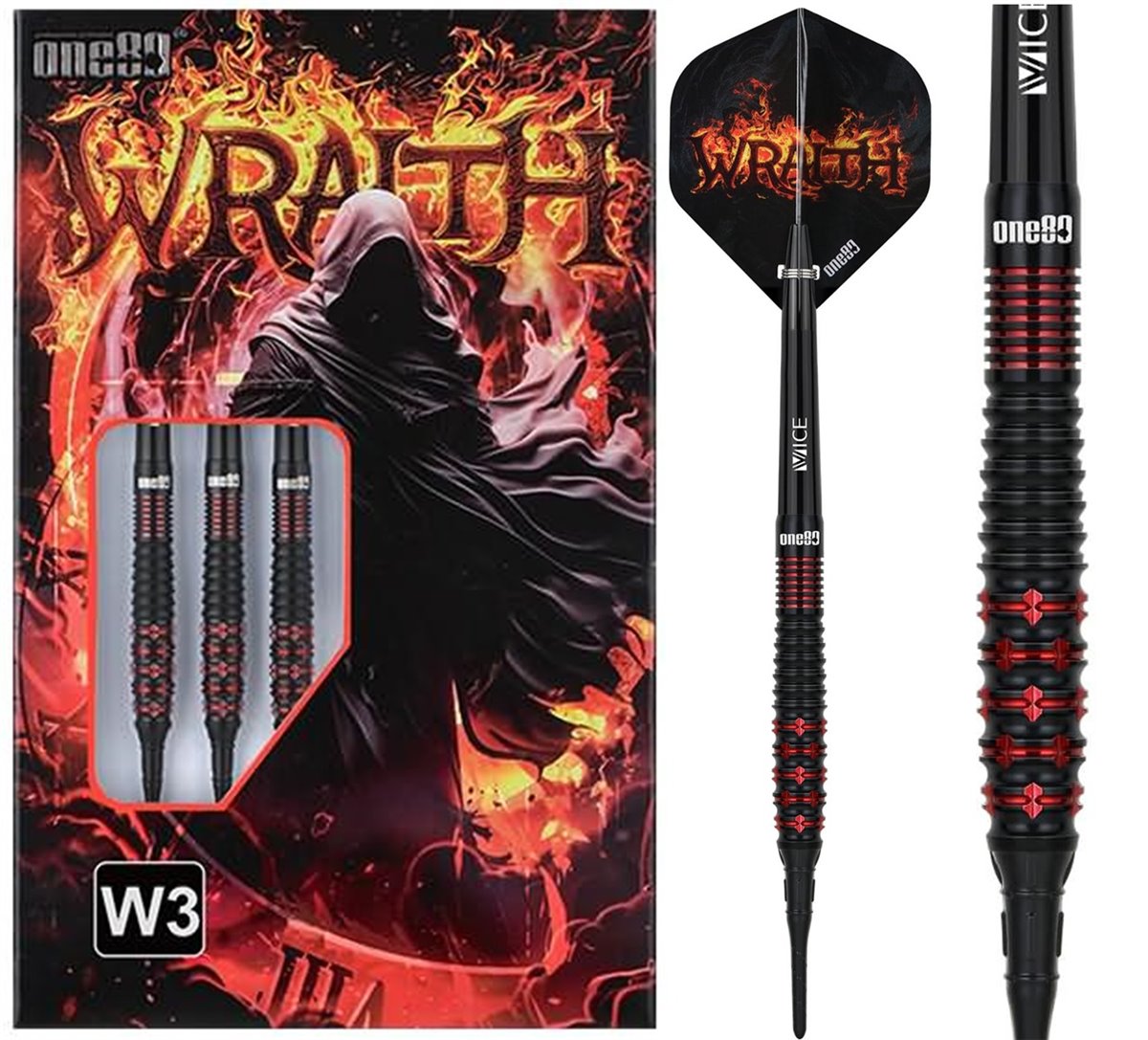 One80 Wraith W3 Softdarts 18/20 Gramm Softdarts