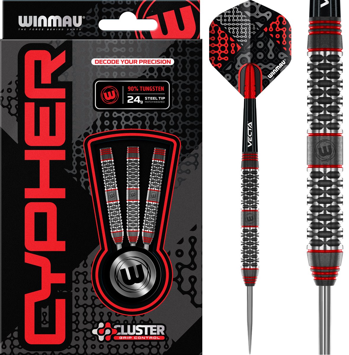 Winmau Cypher 90% Steeldarts 22/24/26 Gramm Steeldarts