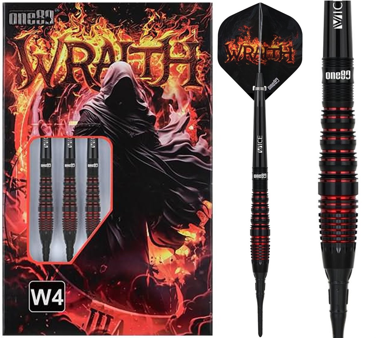 One80 Wraith W4 Softdarts 18/20 Gramm Softdarts