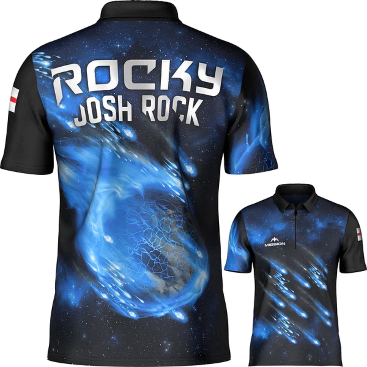 Mission Player Dart Shirt Josh Rock Rocky Dart Polo Shirt Shirts | MI2106x