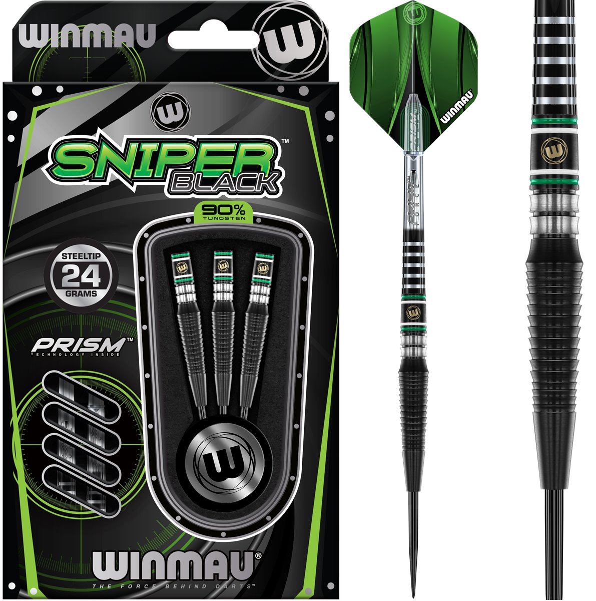 Winmau Sniper Black 2024 90% Steeldarts 23/24 Gramm Steeldarts