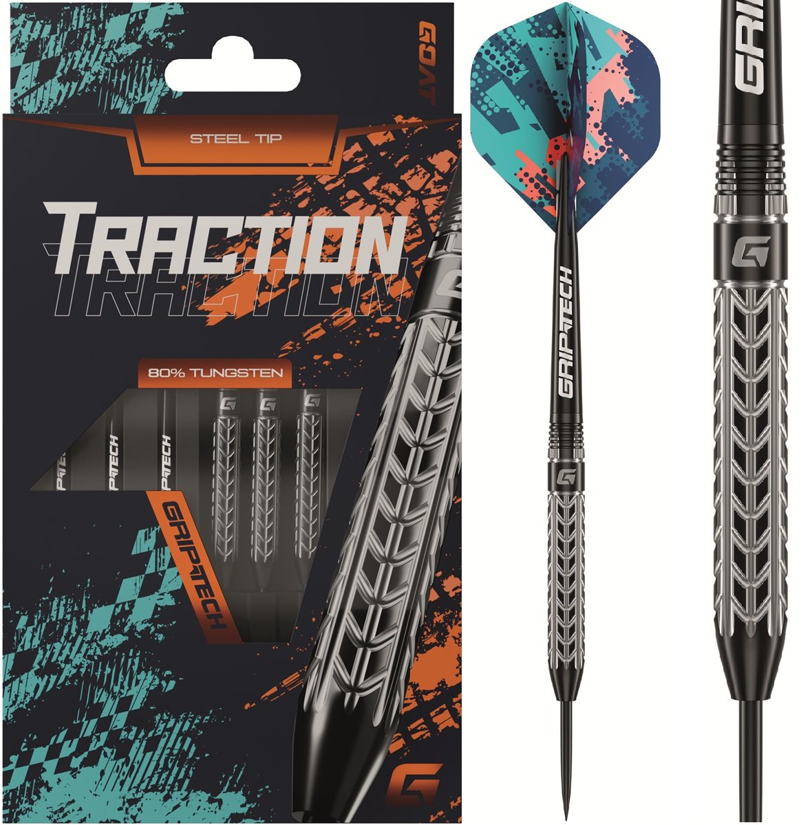 GOAT Traction 80% Steeldarts 22/24 Gramm Steeldarts