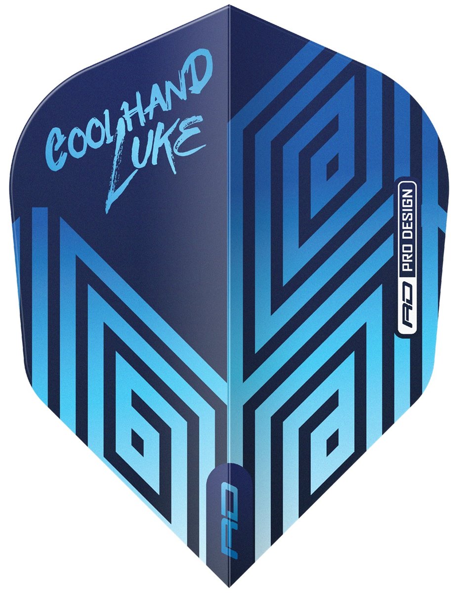 Reddragon Dartflight RD Pro Player Coolhand Luke Blue No. 6 Shape Flights