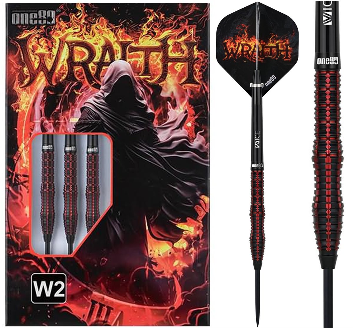 ONE80 Wraith W2 Steeldarts 22/24 Gramm Steeldarts