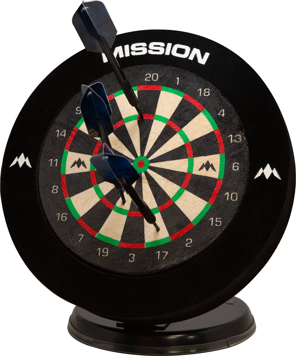 Mission Mini Dartboard inkl. 6 Darts Bristle Board