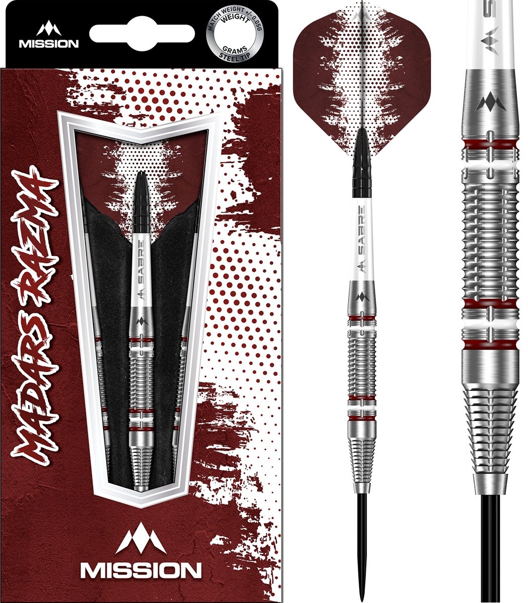 Mission Madars Razma 95% Steeldarts 21/23/25 Gramm Steeldarts