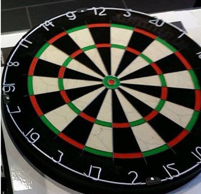 Dartboard WIN NPQ Turnier Dartscheibe B-Ware Bristle Board | Blade6npq